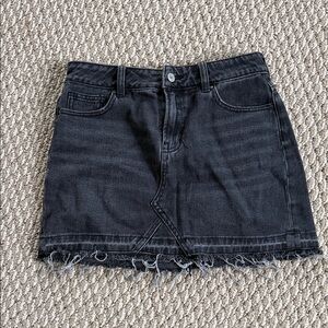 Vintage PAC Sun Black Denim Mini Skirt